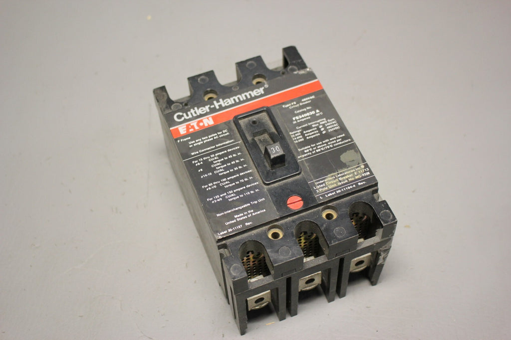 CUTLER HAMMER 30A CIRCUIT BREAKER  FS340030A