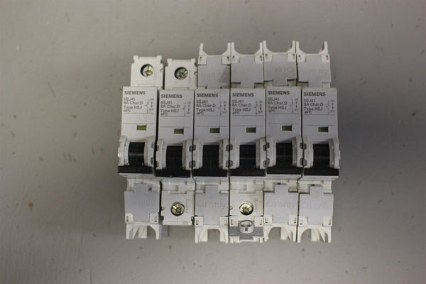 Lot of 6 Unused SIEMENS CIRCUIT BREAKER 5SJ4108-8HG41