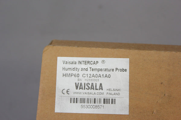 UNUSED VAISALA INTERCAP HUMIDITY & TEMPERATURE PROBE HMP60 C12A0A1A0