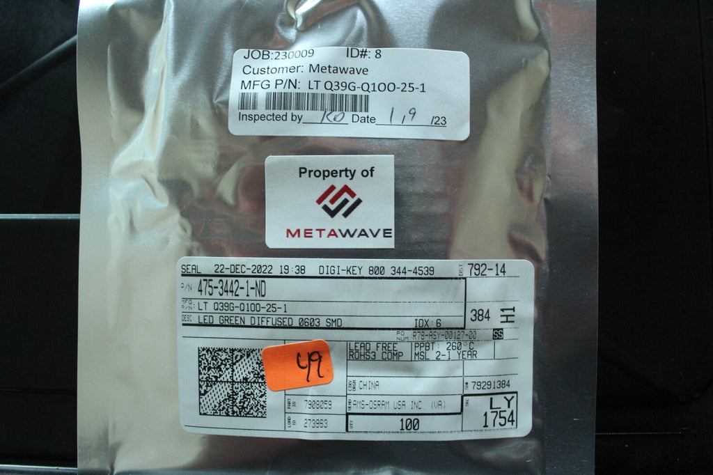 100 NEW OSRAM DIFFUSED GREEN LED Q39G-Q100-25-1