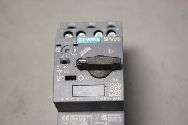UNUSED SIEMENS SIRIUS 3RV2011-DA15 CIRCUIT BREAKER