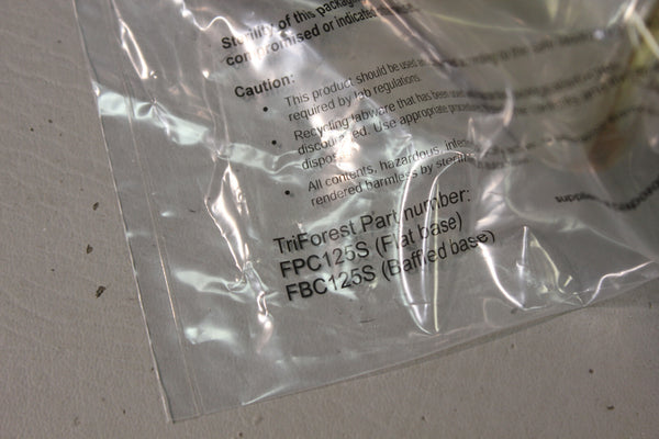 12- TRIFOREST 125mL PC Graduated Erlenmeyer Shaker Flask DuoCap FPC0125S