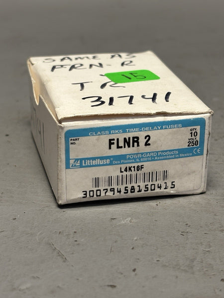 10- LITTLEFUSE     FLN-R 2        2 AMP FUSE Powr-Gard