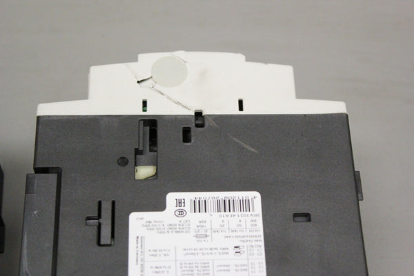 2- SIEMENS 3RV1031-4FA10 SIRIUS MOTOR CONTROLLER CIRCUIT BREAKER