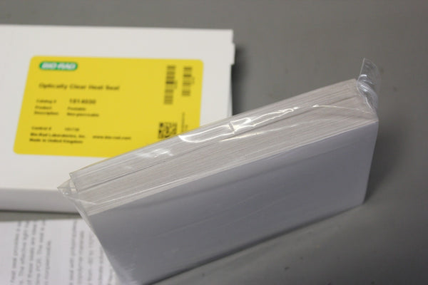 100 NEW BIO-RAD OPTICALLY CLEAR HEAT SEALS 1814030