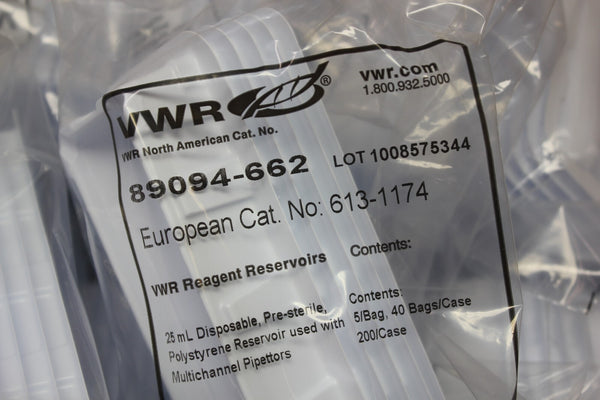 VWR REAGENT RESEVOIR 25 ML 89094-662 PRE STERILE 200 PCS