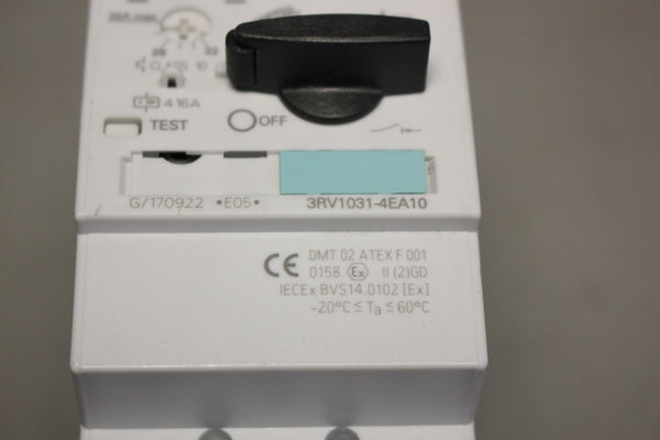 Unused SIEMENS 3RV1031-4EA10 MANUAL MOTOR STARTER