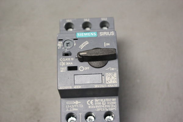 UNUSED SIEMENS SIRIUS 3RV2021-4NA10 CIRCUIT BREAKER