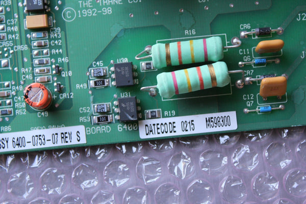 AMERICAN STANDARD TRANE CIRCUIT BOARD 6400-0753-07 REV S