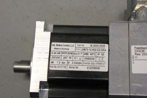 GIDDINGS & LEWIS SERVO MOTOR M.3000.0535