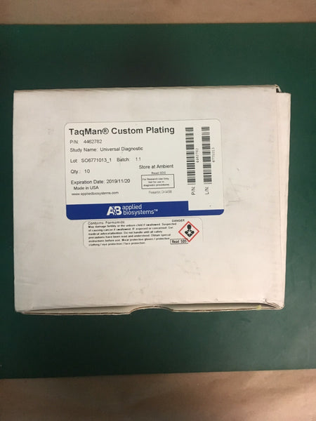 x10 Applied Biosystems Universal Diagnostic Taqman Custom Plating 4462782