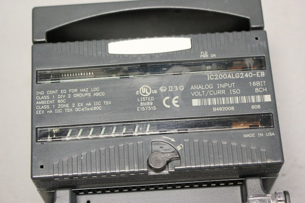 GE VERSAMAX PLC MODULE WITH CARRIER IC200ALG240-EB IC200CHS0002