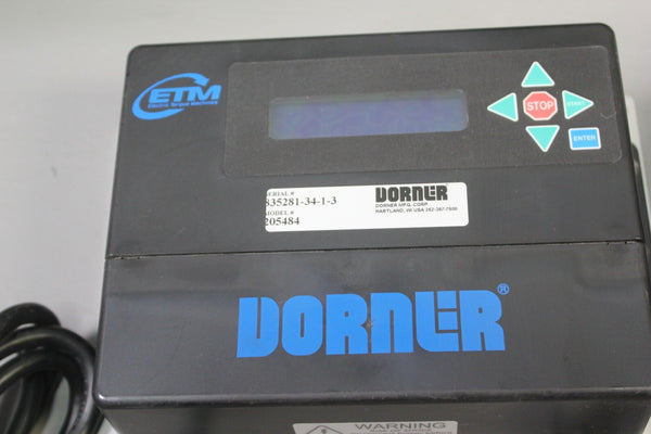 DORNER ELECTRIC TORQUE MACHINES CONVEYOR MOTOR DRIVE SYSTEM & MOTOR 1006459-01