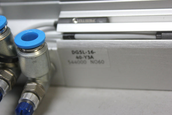 FESTO GUIDED CYLINDER PNEUMATIC MINI SLIDE DGSL-16-40-Y3A