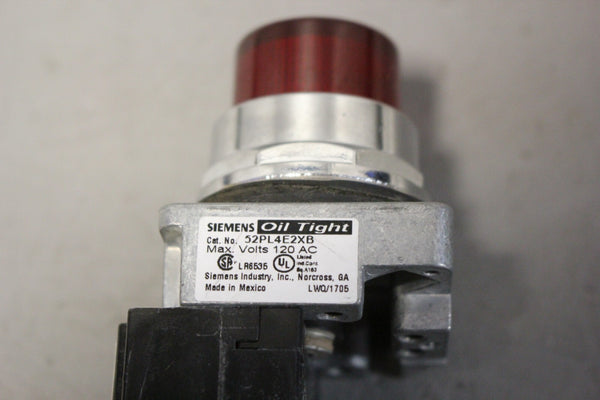 USED SIEMENS PILOT LIGHT 52AAFE2B 52PL4J2