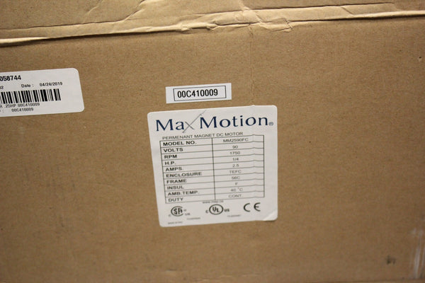 NEW MAX MOTION PERMANENT MAGNET DC MOTOR  MM2590FC 1/4HP  1750RPM