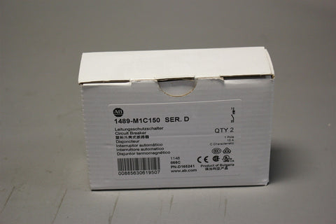 2 NEW ALLEN BRADLEY 15A CIRCUIT BREAKER br 1489-M1C150 D