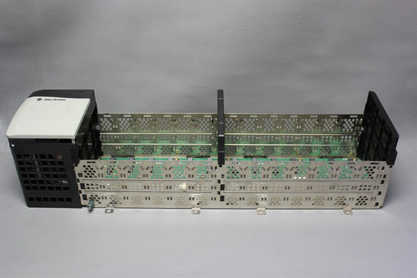 ALLEN BRADLEY CONTROLLOGIX 13 SLOT PLC CHASSIS W/ POWER SUPPLY 1756-A13/B PA75/A