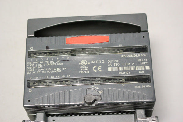 GE VERSAMAX PLC MODULE WITH CARRIER IC200MDL940E & IC200CHS0002