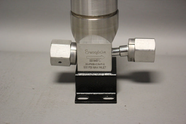UNUSED SWAGELOK HIGH FLOW GAS PRESSURE REGULATOR SS-HFM3B-VCR4-P1-B 500PSI