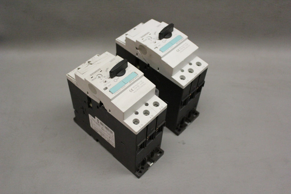 2- SIEMENS 3RV1031-4FA10 SIRIUS MOTOR CONTROLLER CIRCUIT BREAKER