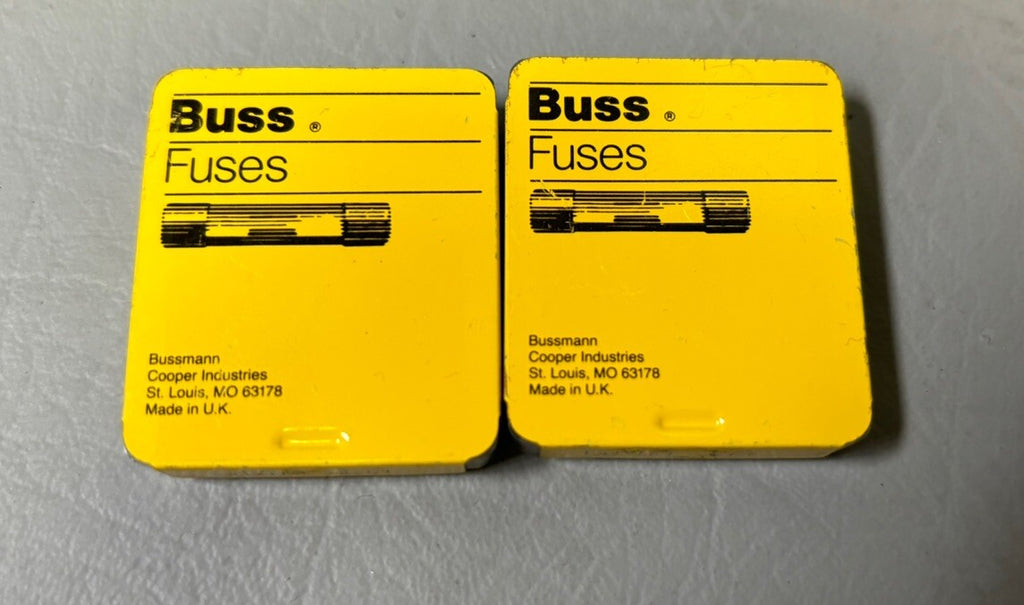 2 packs of (10) - Bussmann GMA-1A Fuse 1A 250V Buss GMA1A