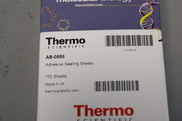 100 NEW THERMO SCIENTIFIC ADHESIVE SEALING SHEETS AB-0558