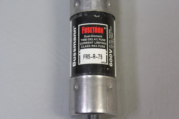 1 BUSSMAN FUSETRON DUAL ELEMENT TIME DELAY FUSE FUSES FRS-R-75