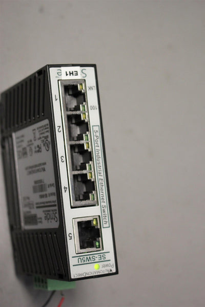 UNUSED STRIDE 5 PORT INDUSTRIAL ETHERNET SWITCH SE-5W5U