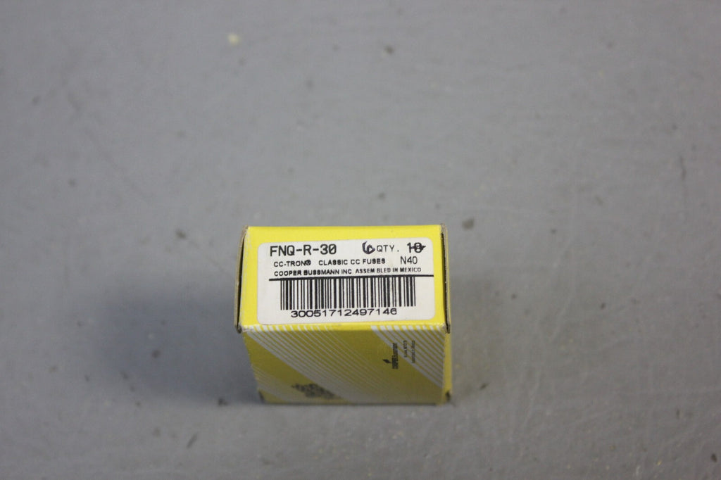 1 BOX OF 6 NEW BUSSMANN BUSS FNQ-R-30 FUSES