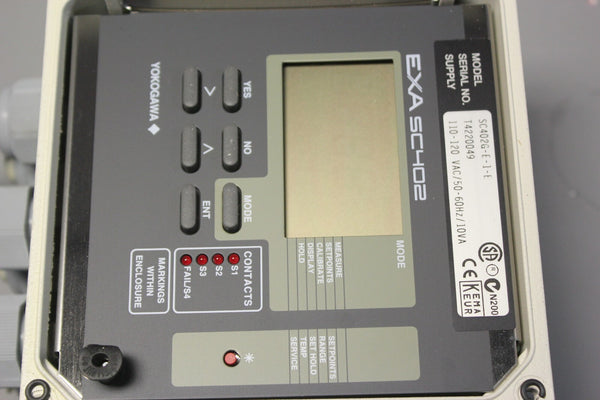 YAKOGAWA CONDUCTIVITY & RESISTIVITY CONVERTER WITH CELL SC402G-E-1-E SC42-SP34