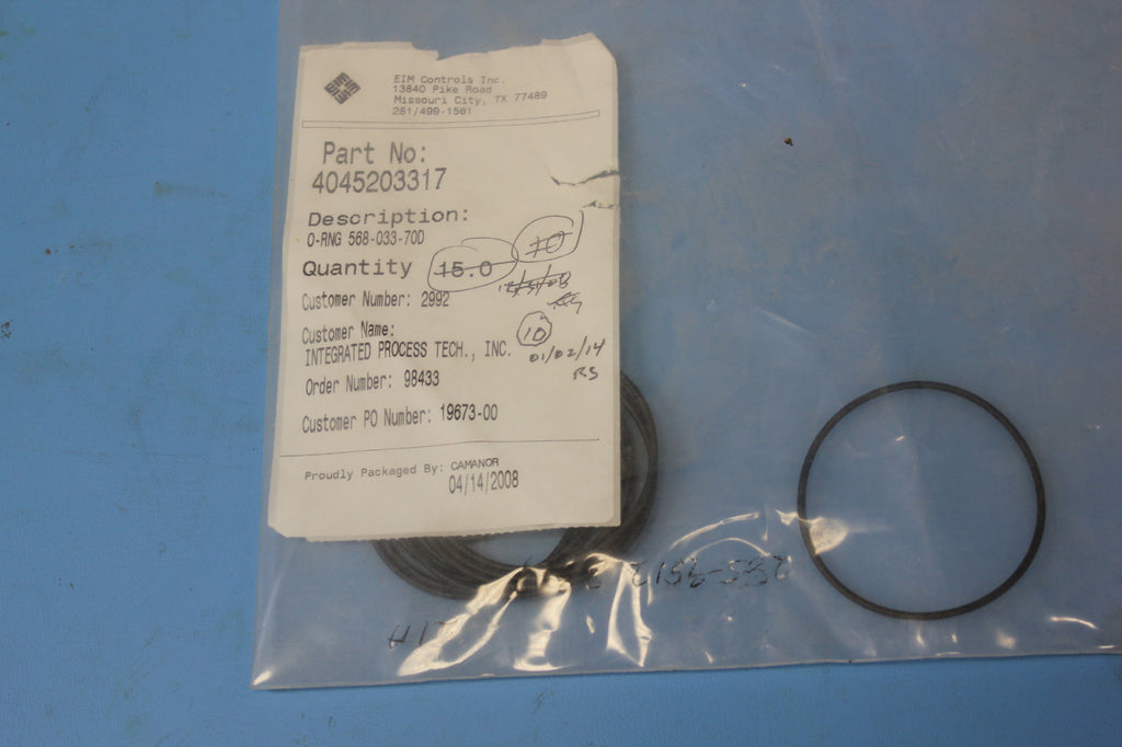 10PCs Eim Controls 4045203317 568-033-70D O Rings