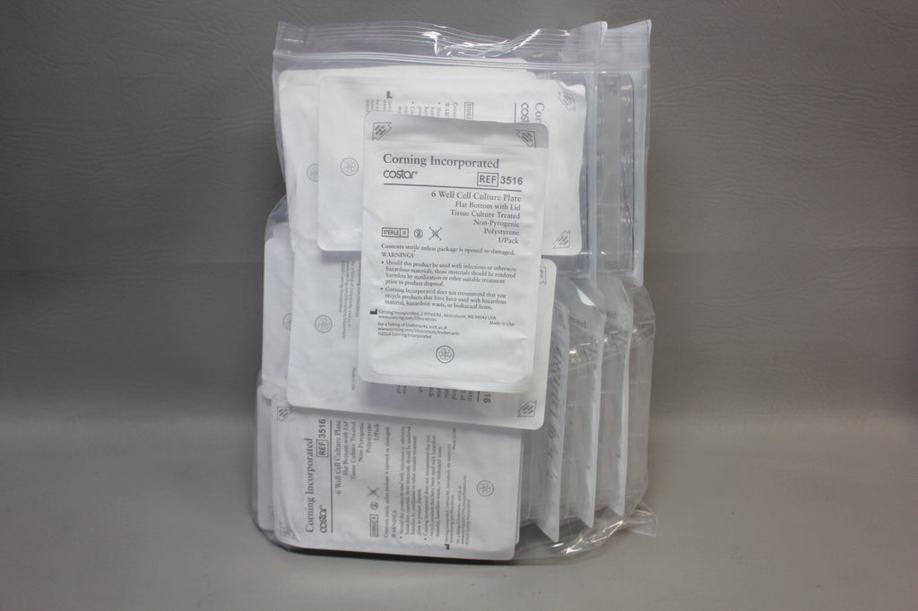 17- CORNING Costar PS 6 Well Cell Culture Plate Tissue Culture Treated 3516