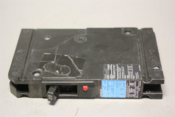 Lot of 5 Unused SIEMENS 20A MOLDED CASE CIRCUIT BREAKER ED41B020