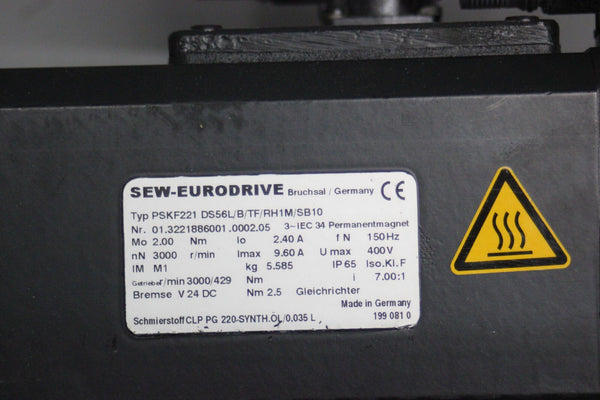 SEW-EURODRIVE SERVO MOTOR PSKF221