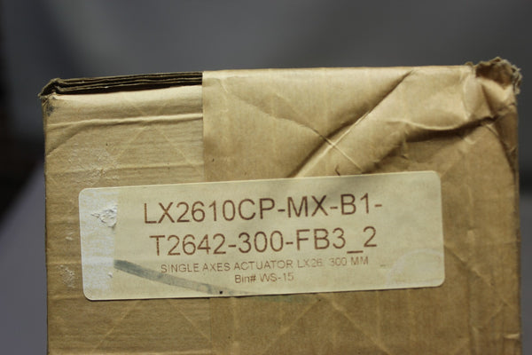 NEW MISUMI SINGLE AXIS LINEAR ACTUATOR LX2610CP-MX-B1-T2642-300-FB3