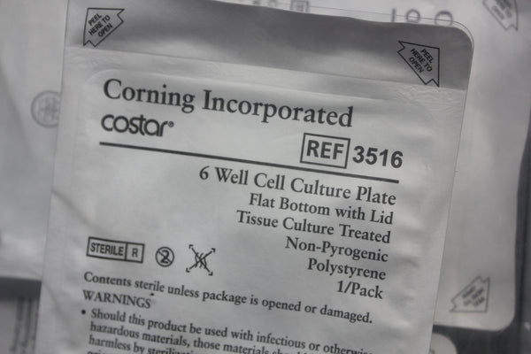 17- CORNING Costar PS 6 Well Cell Culture Plate Tissue Culture Treated 3516