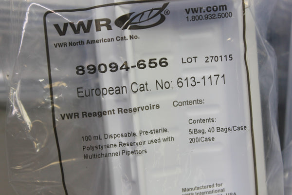 VWR REAGENT RESEVOIR 100ML 89094-656 PRE STERILE 50 PCS