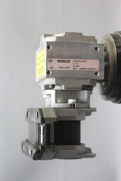 REXROTH RIGHT ANGLE GEAR REDUCER WITH BODINE MOTOR P/N: 3 842 516 621  42Y6BFPP