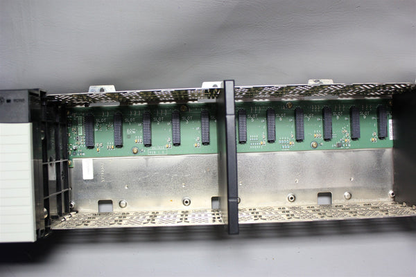 ALLEN BRADLEY CONTROLLOGIX 17 SLOT PLC CHASSIS W/ POWER SUPPLY 1756-A17/B PA75/A