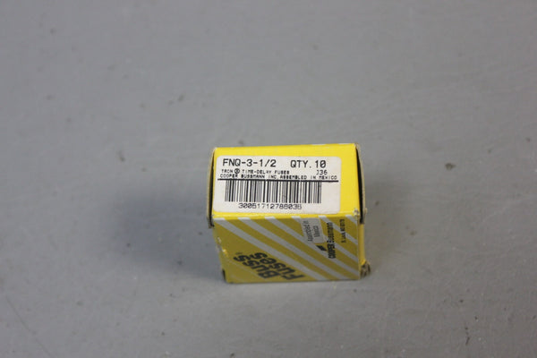 1 BOX OF 10 NEW BUSSMANN BUSS FNQ-3-1/2 FUSES