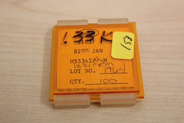 100 New Vishay/Dale Mil Spec Chip Resistors JANM55342 1.33K