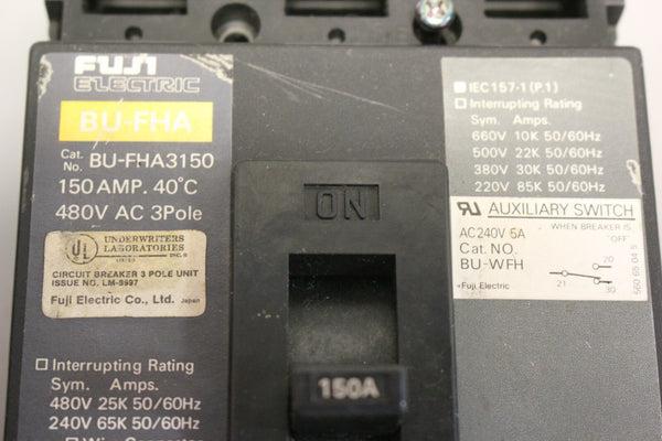 FUJI ELECTRIC CIRCUIT BREAKER BU-FHA3150