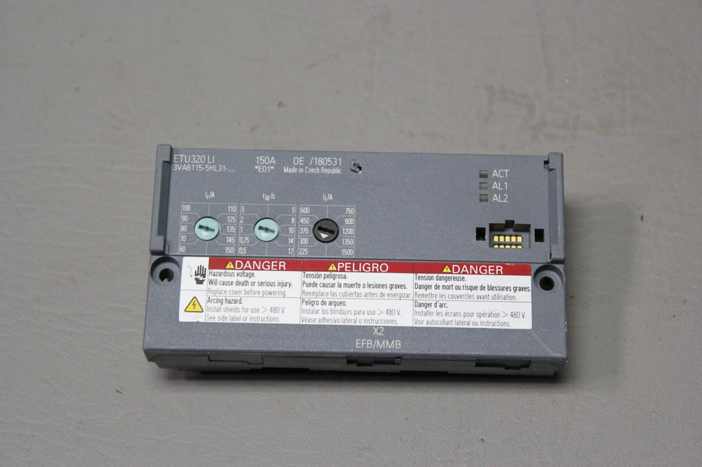 SIEMENS ELECTRONIC CIRCUIT BREAKER TRIP UNIT ETU320 LI
