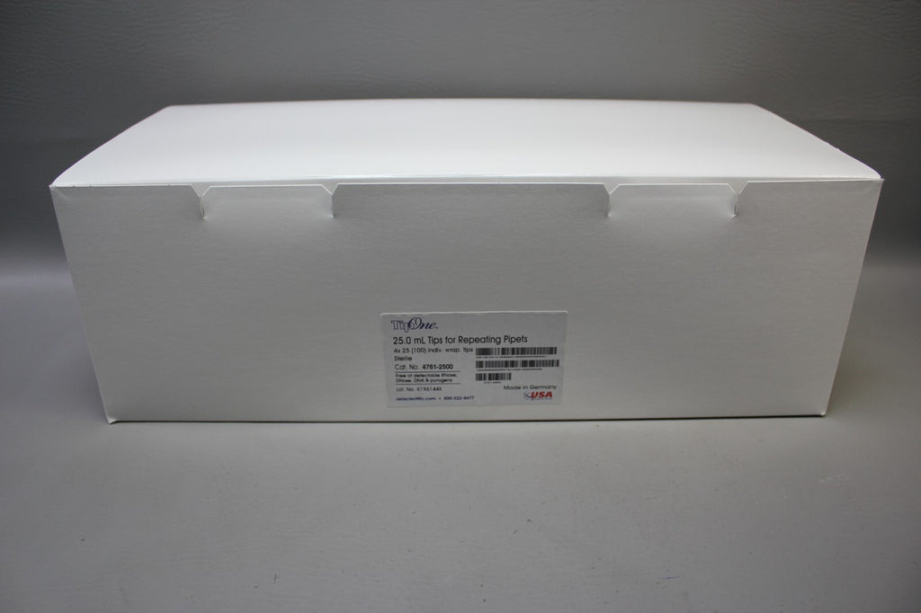100 TIPONE 25 ML TIPS FOR REPEATING PIPETTES 4761-2500 STERILE INDV. WRAPPED