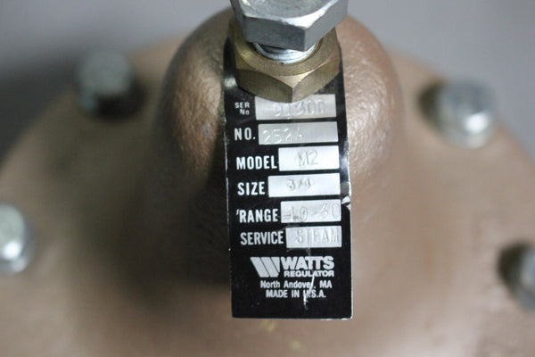 WATTS STEAM PRESSURE REGULATOR  252A
