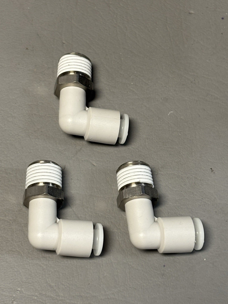 3- SMC KGL06-02S Male Elbow Tube Fitting Connector 1/4"