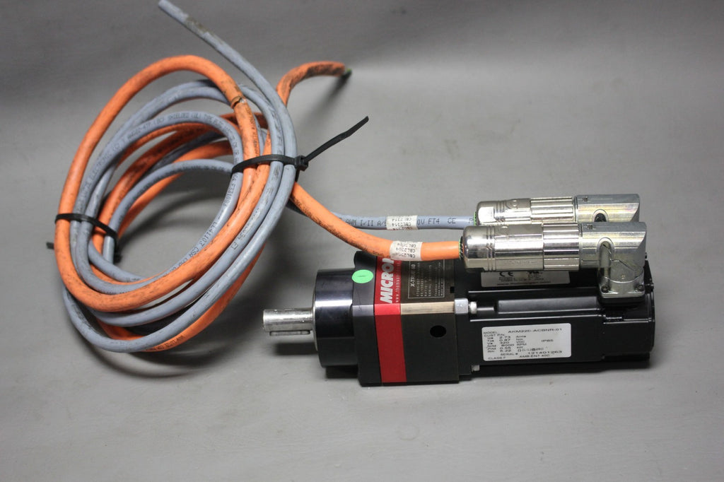 KOLLMORGEN SERVO MOTOR WITH MICRON GEARHEAD  AKM22E-ACBNR-01 & X-TRUE 60