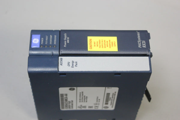 GE RX3i PLC POWER SUPPLY WITH CPU ENERGY PACK IC695PSD140E & IC695ACC400CA-AA