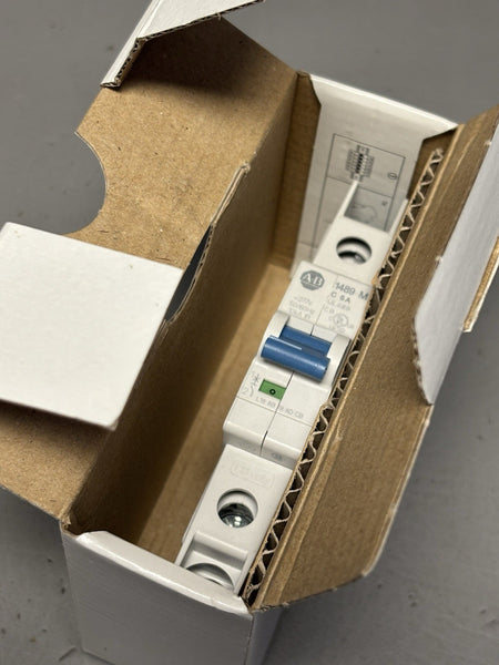 Allen Bradley 1489-M1C060 Circuit Breaker 1 Pole 277V 6A White